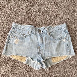 Rag & Bone distressed denim shorts